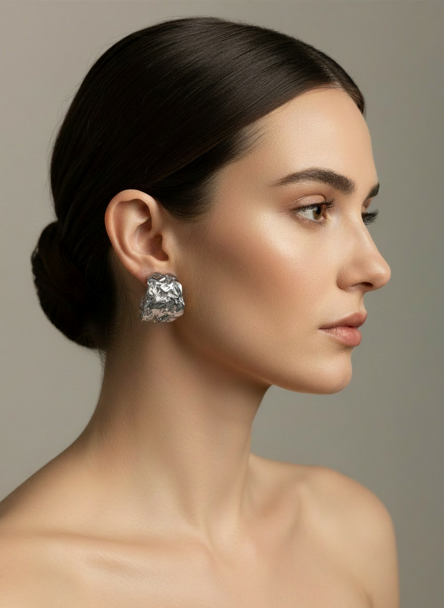 Orecchini martellati