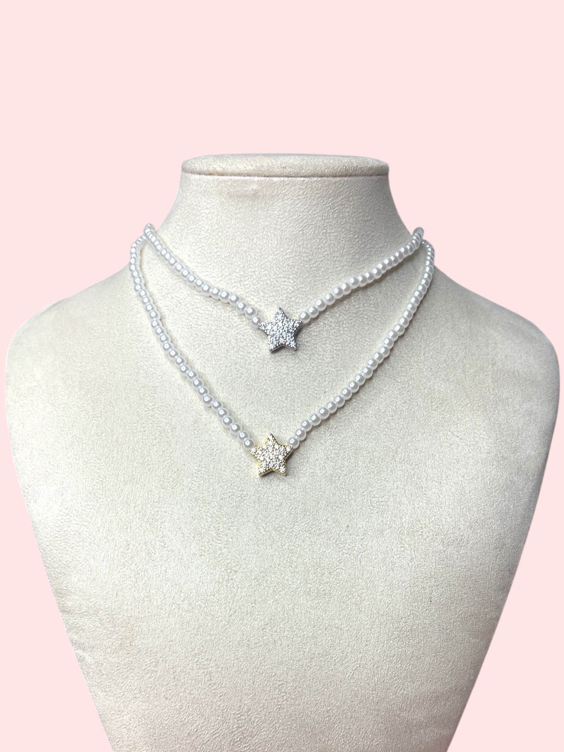 Collana stellina perlina
