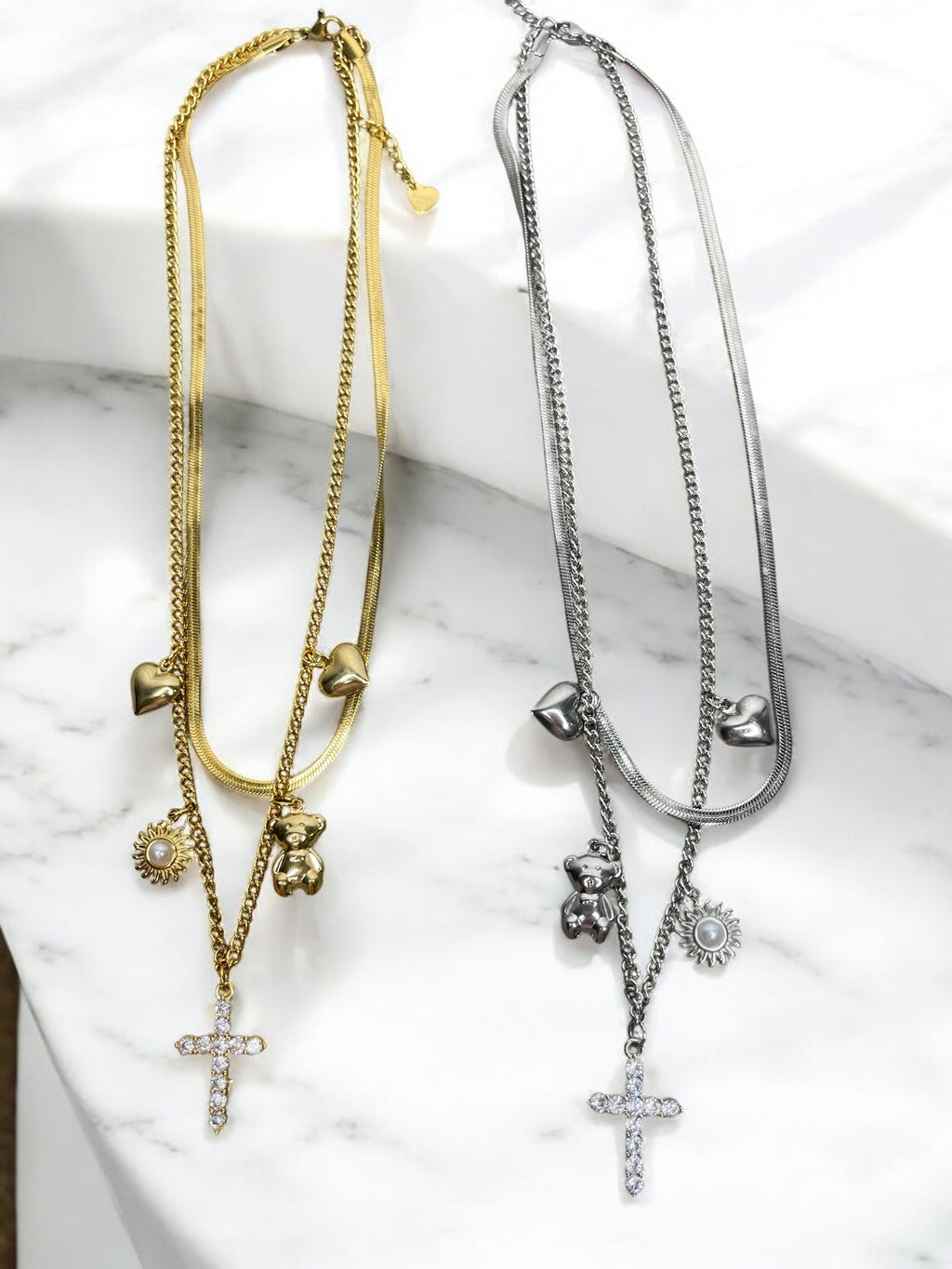 Collana snake multi charm