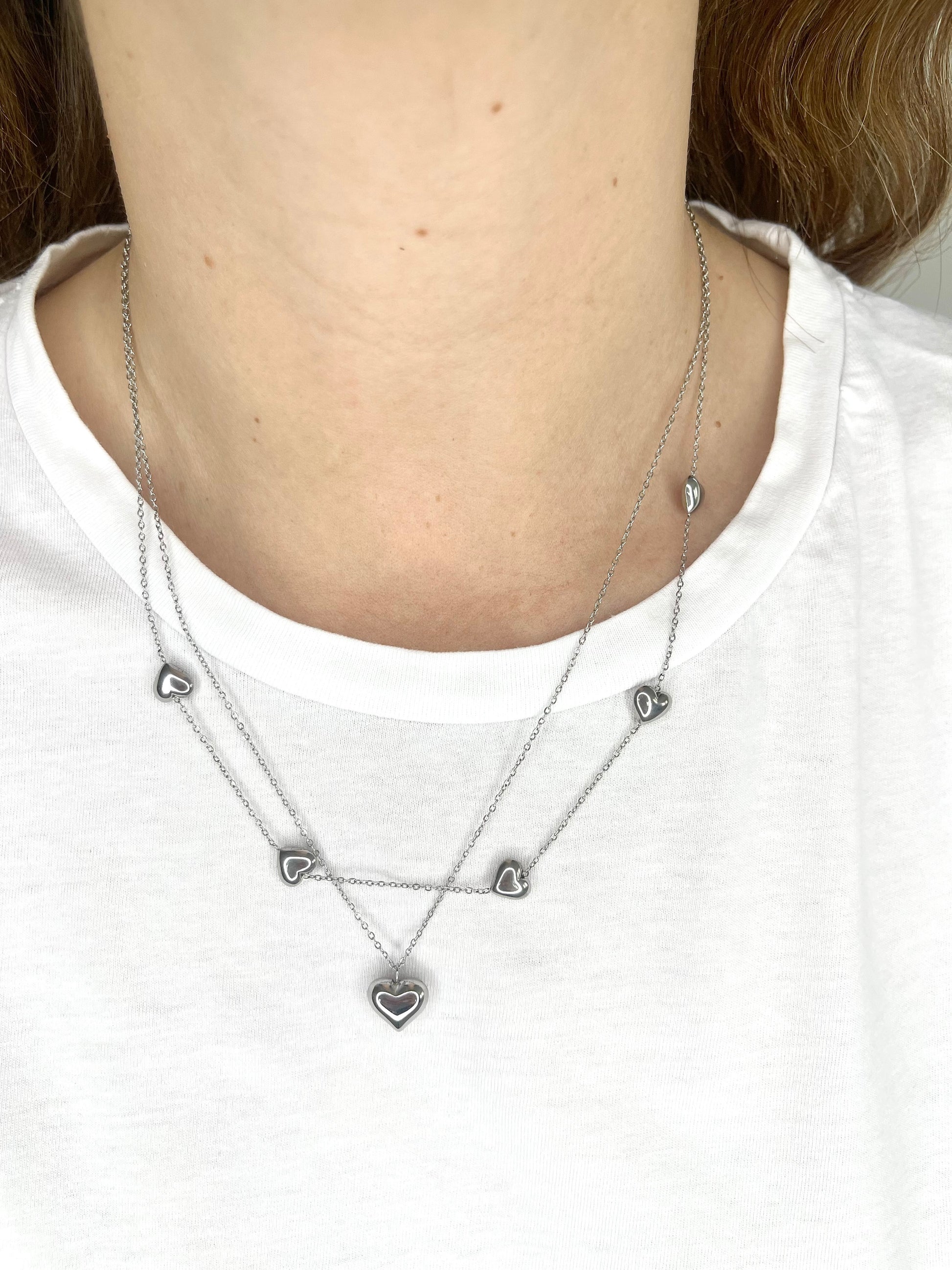 Collana cuori danzanti