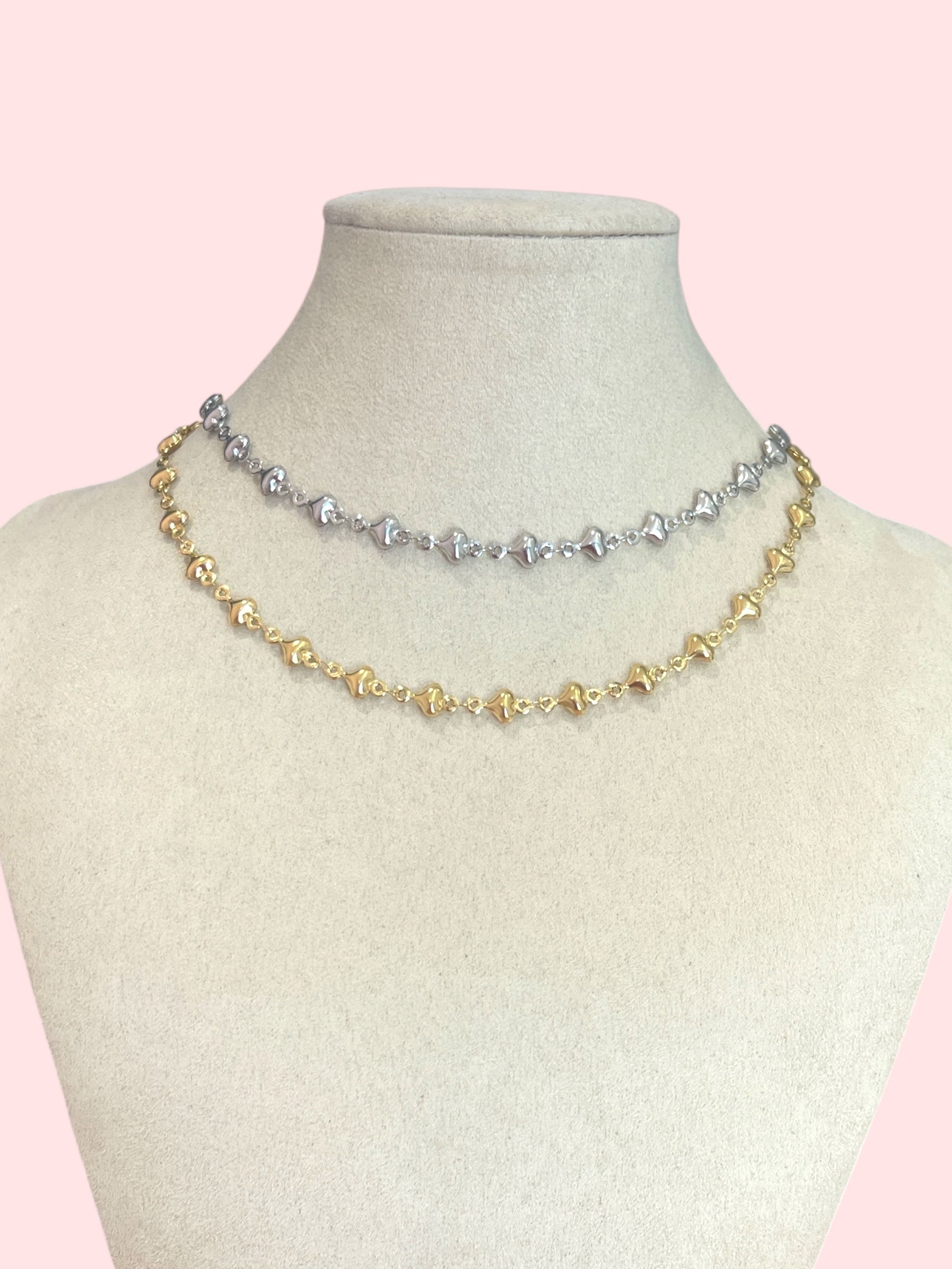 Collana mini cuoricini