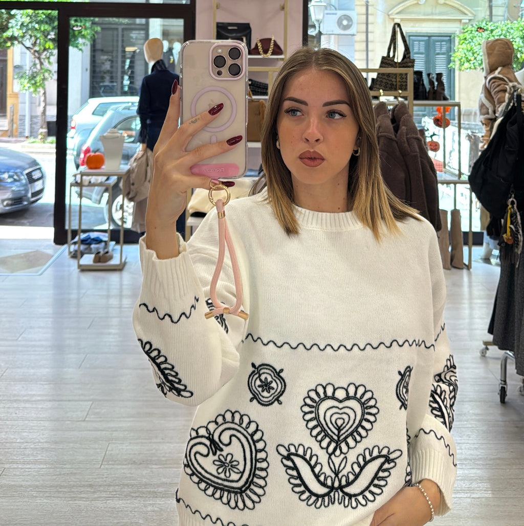 Maglioncino girocollo Ghirigori