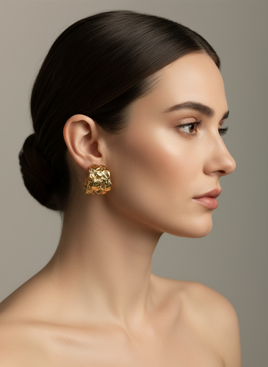 Orecchini martellati