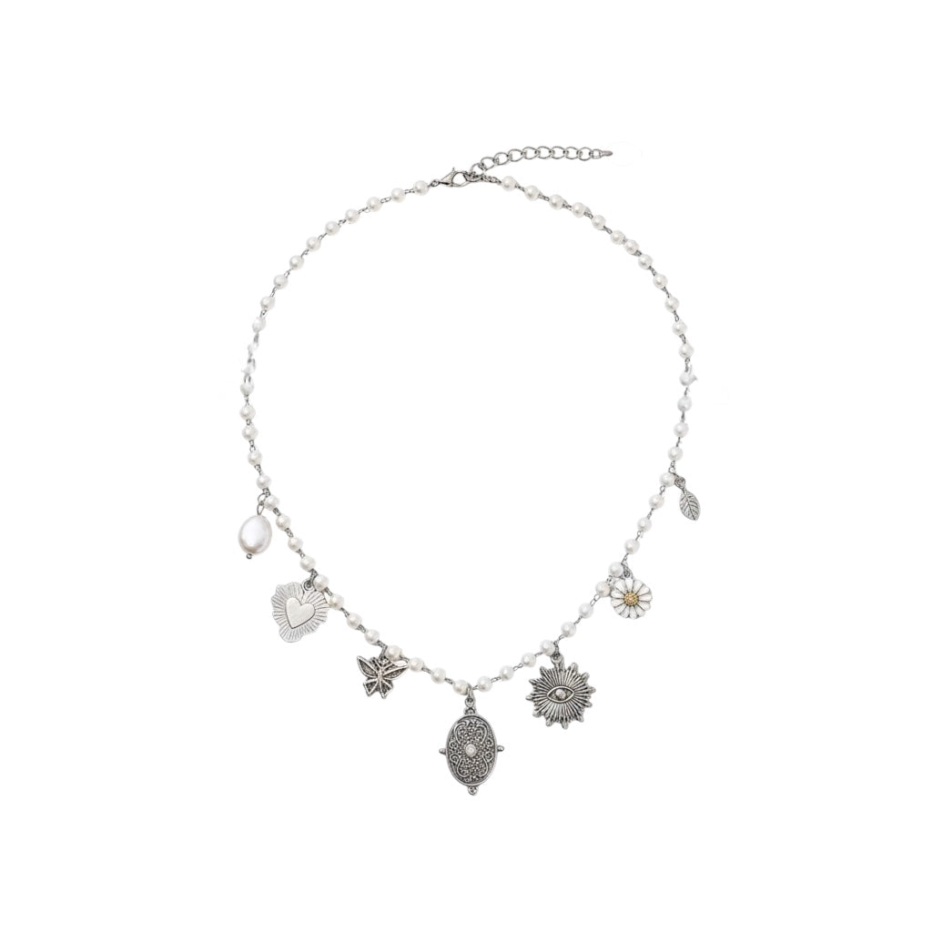 Collana perline charms