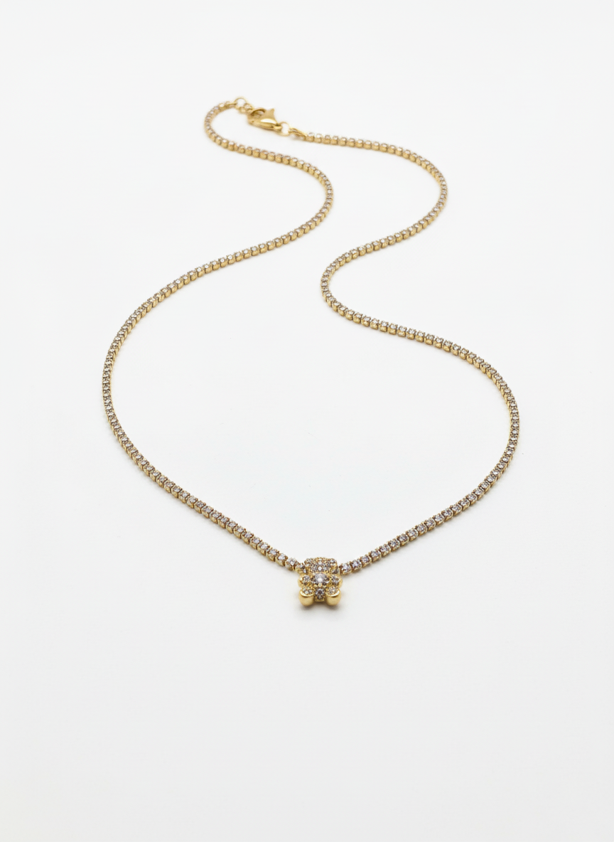 Collana tennis orsetto