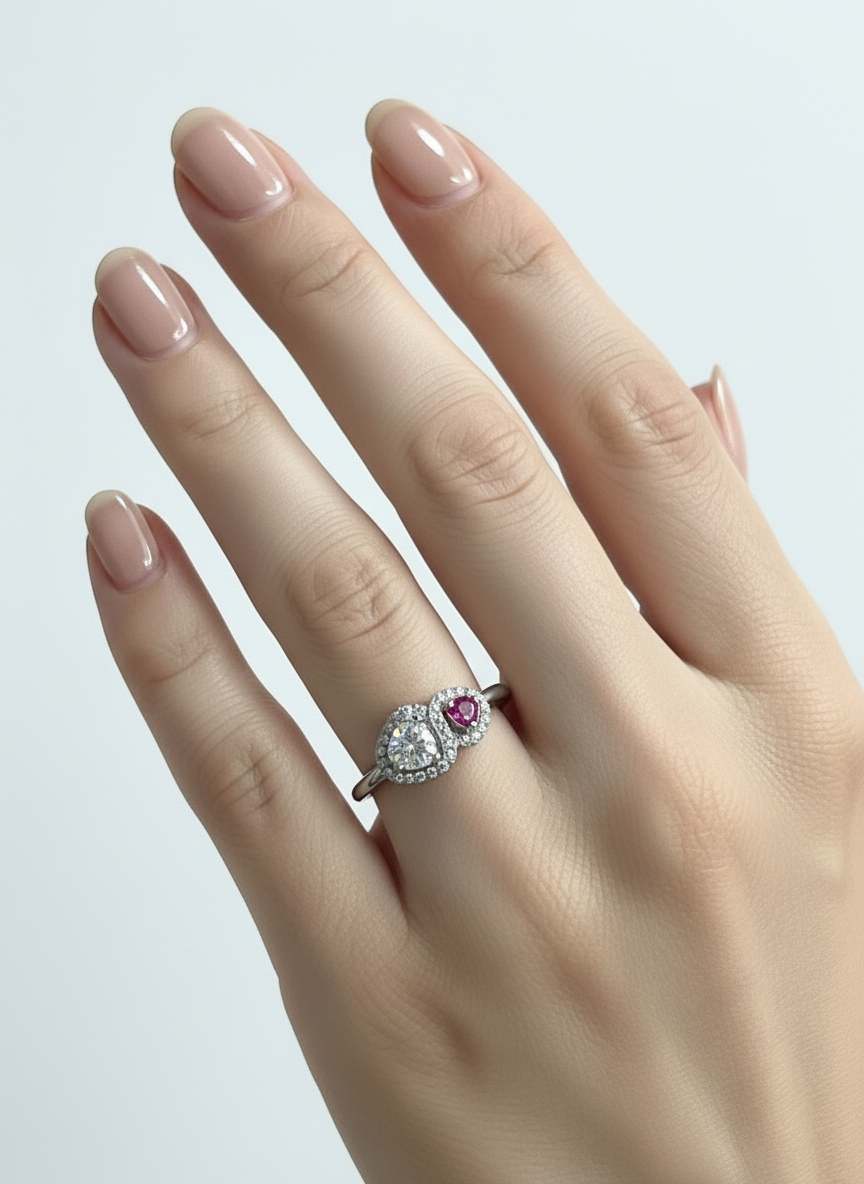 Anello cuore infinito