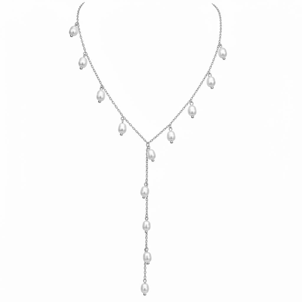Collana cascata di perle