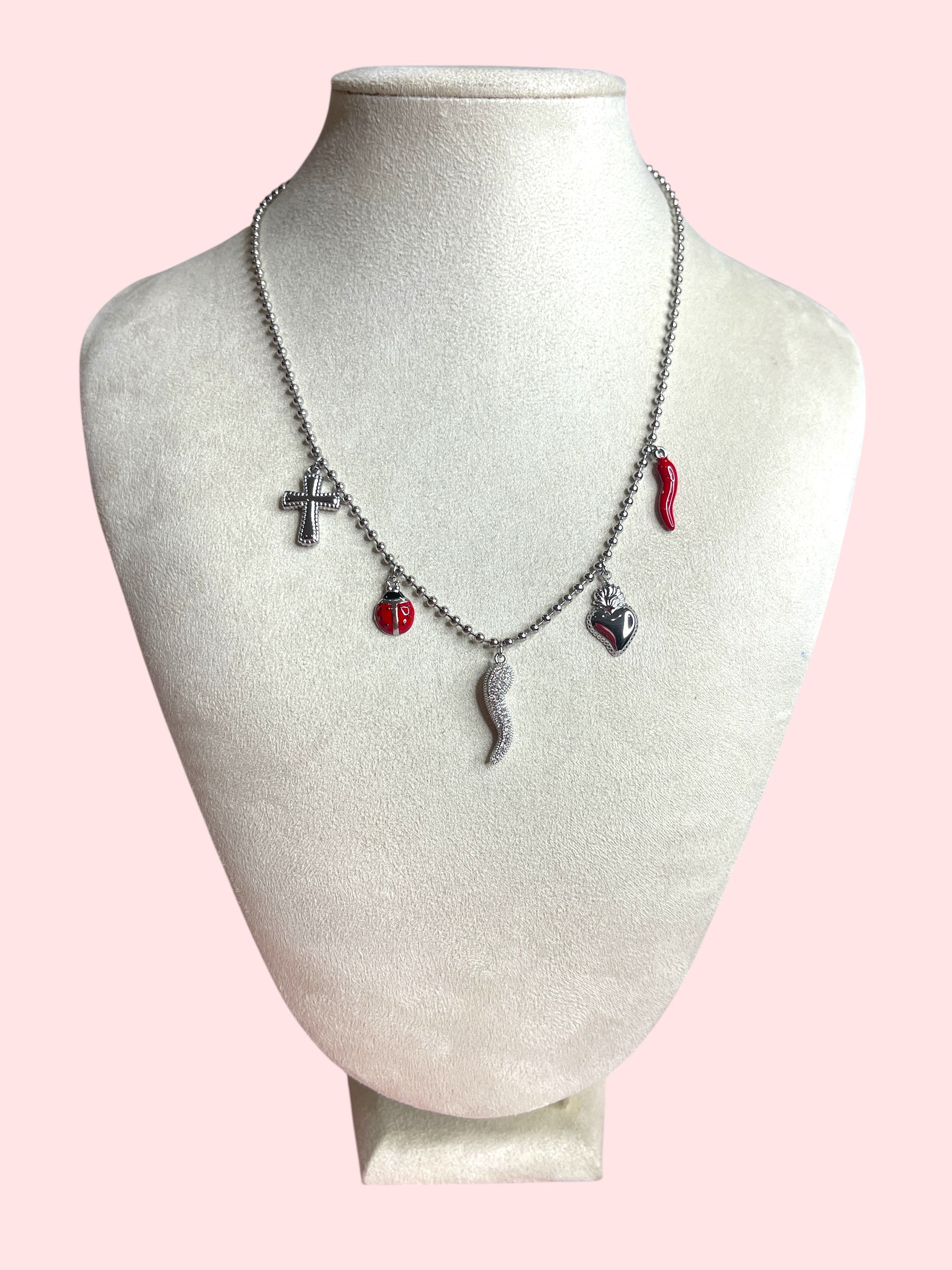 Collana coccinella fortunata
