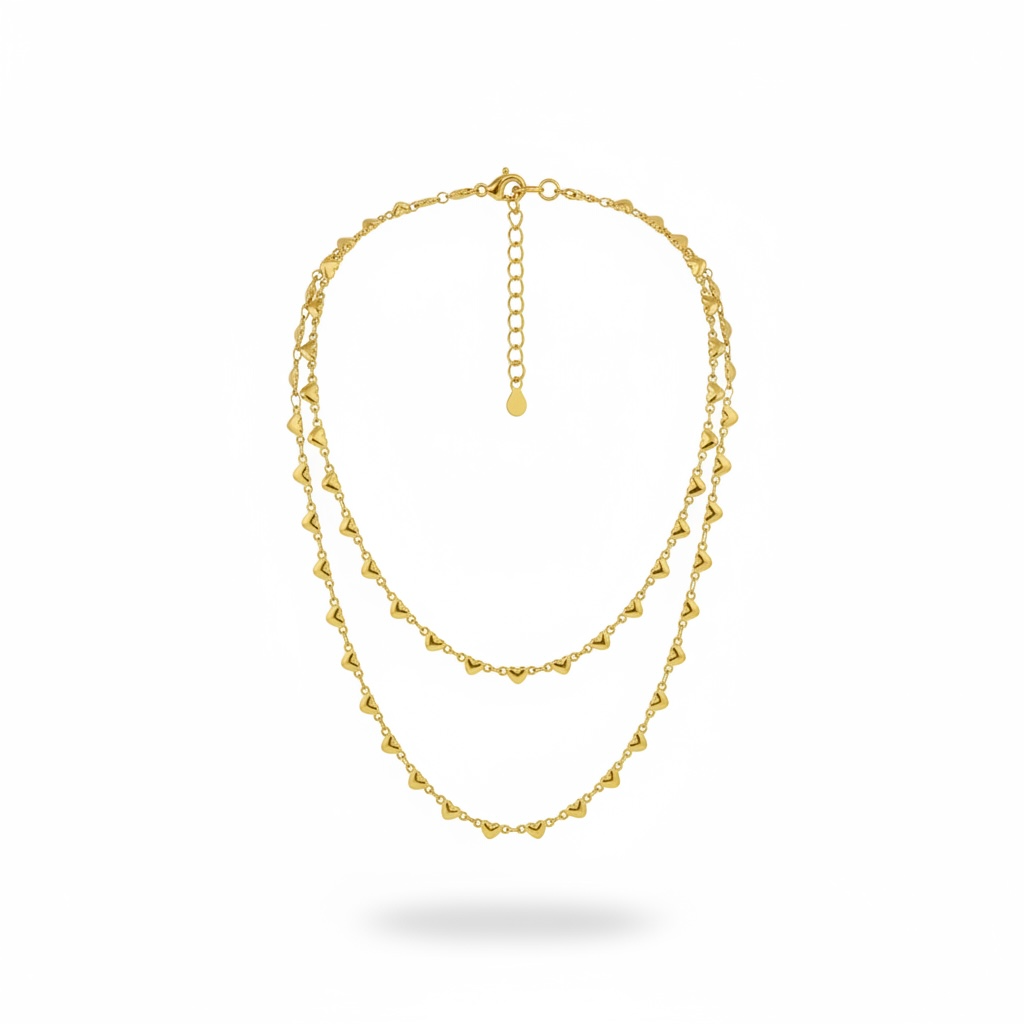 Collana double heart