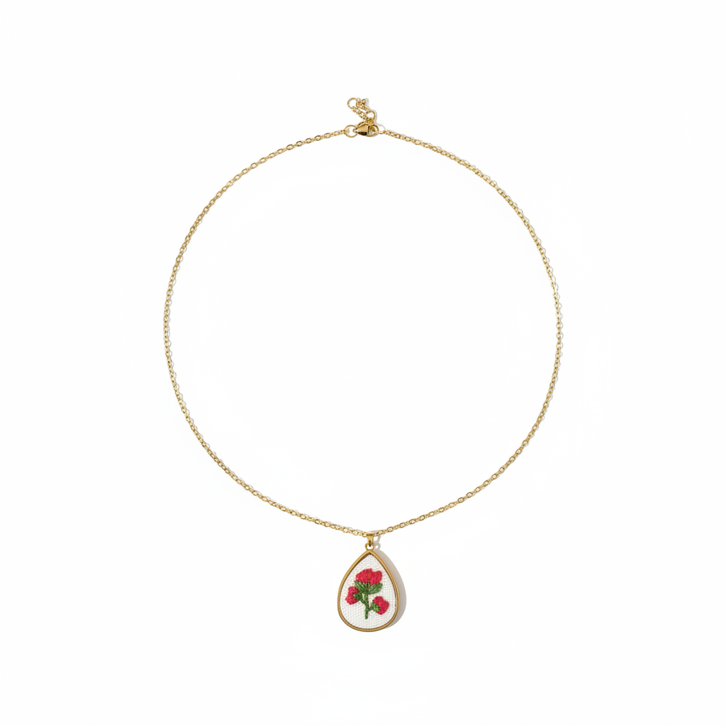 Collana ricamo