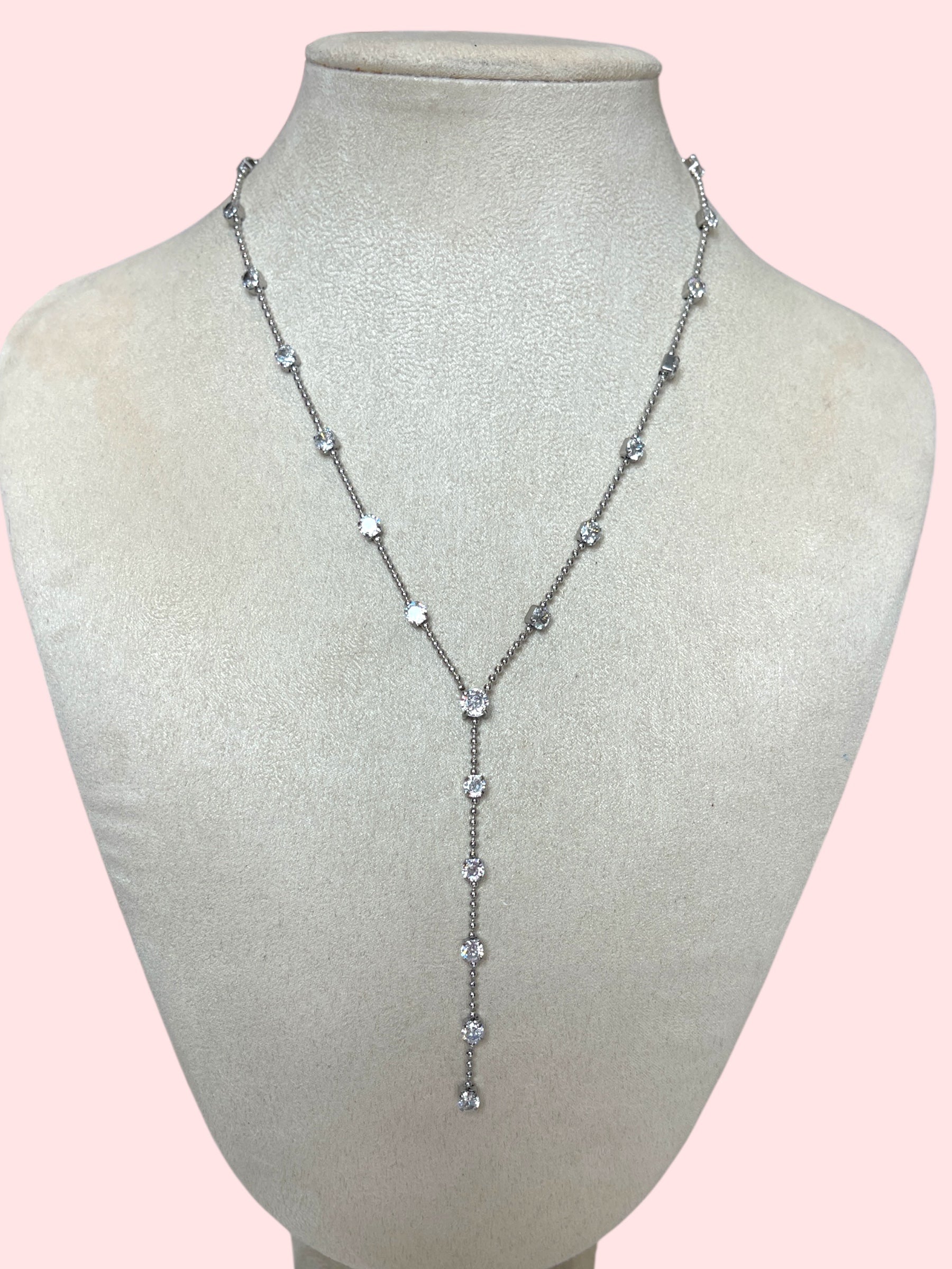 Collana long strass