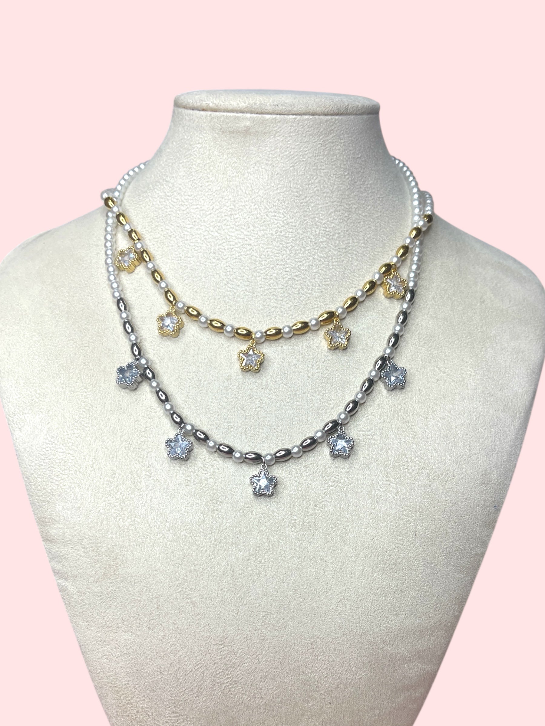 Collana stars perla