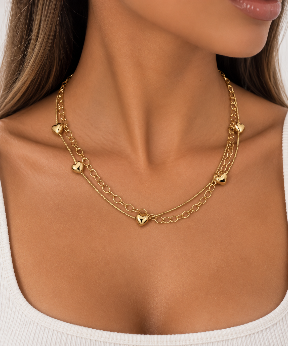 Collana cuoricina