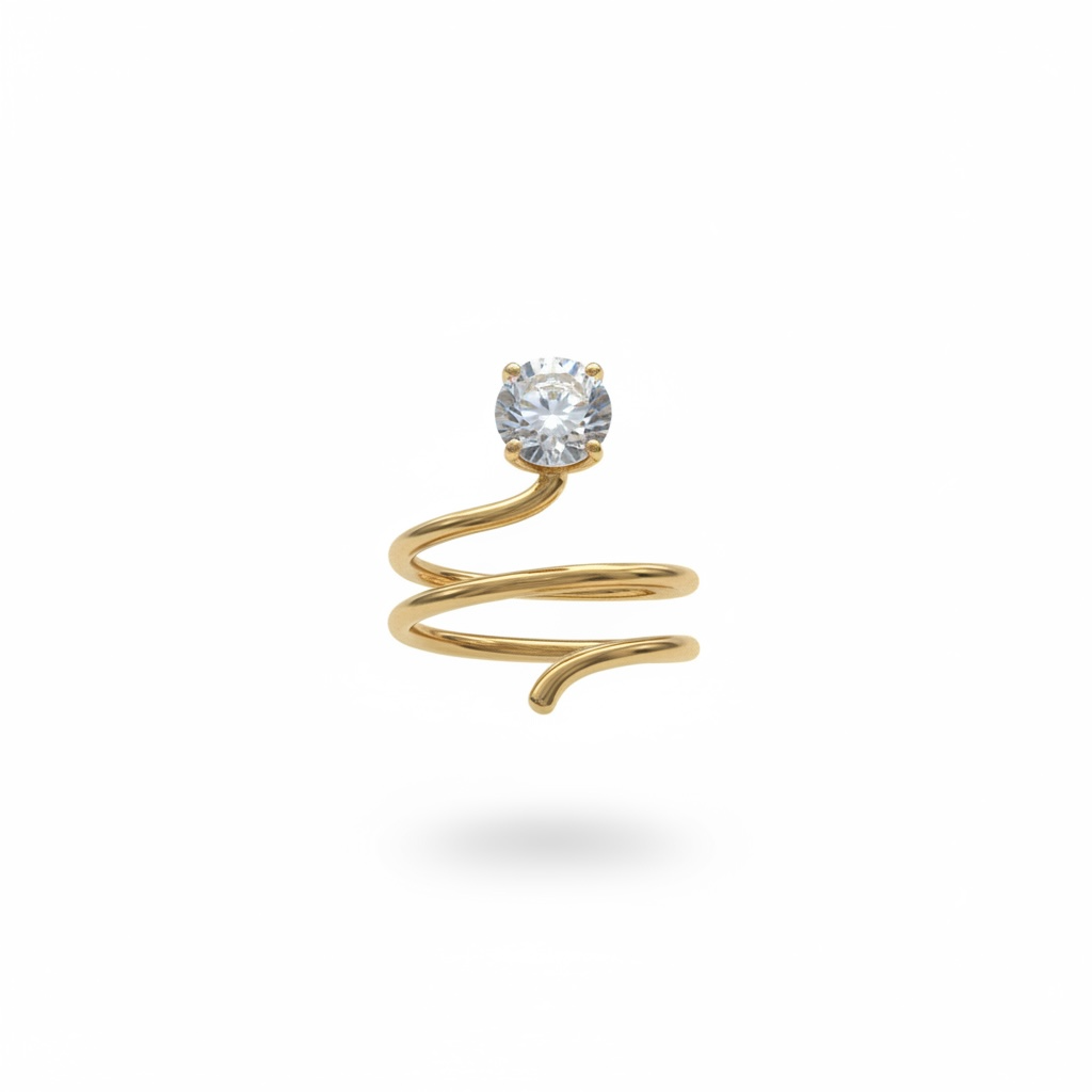 Anello circle strass