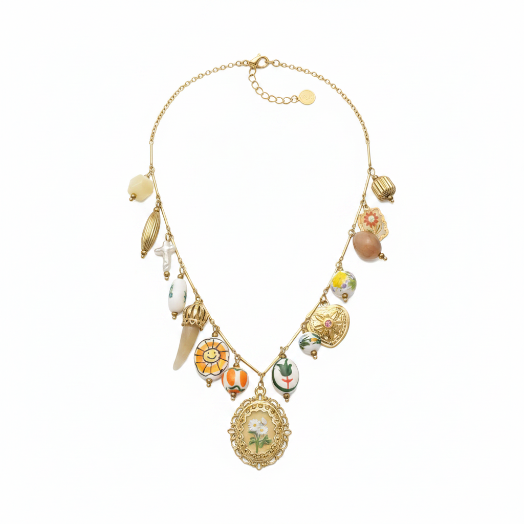 Collana vintage charms