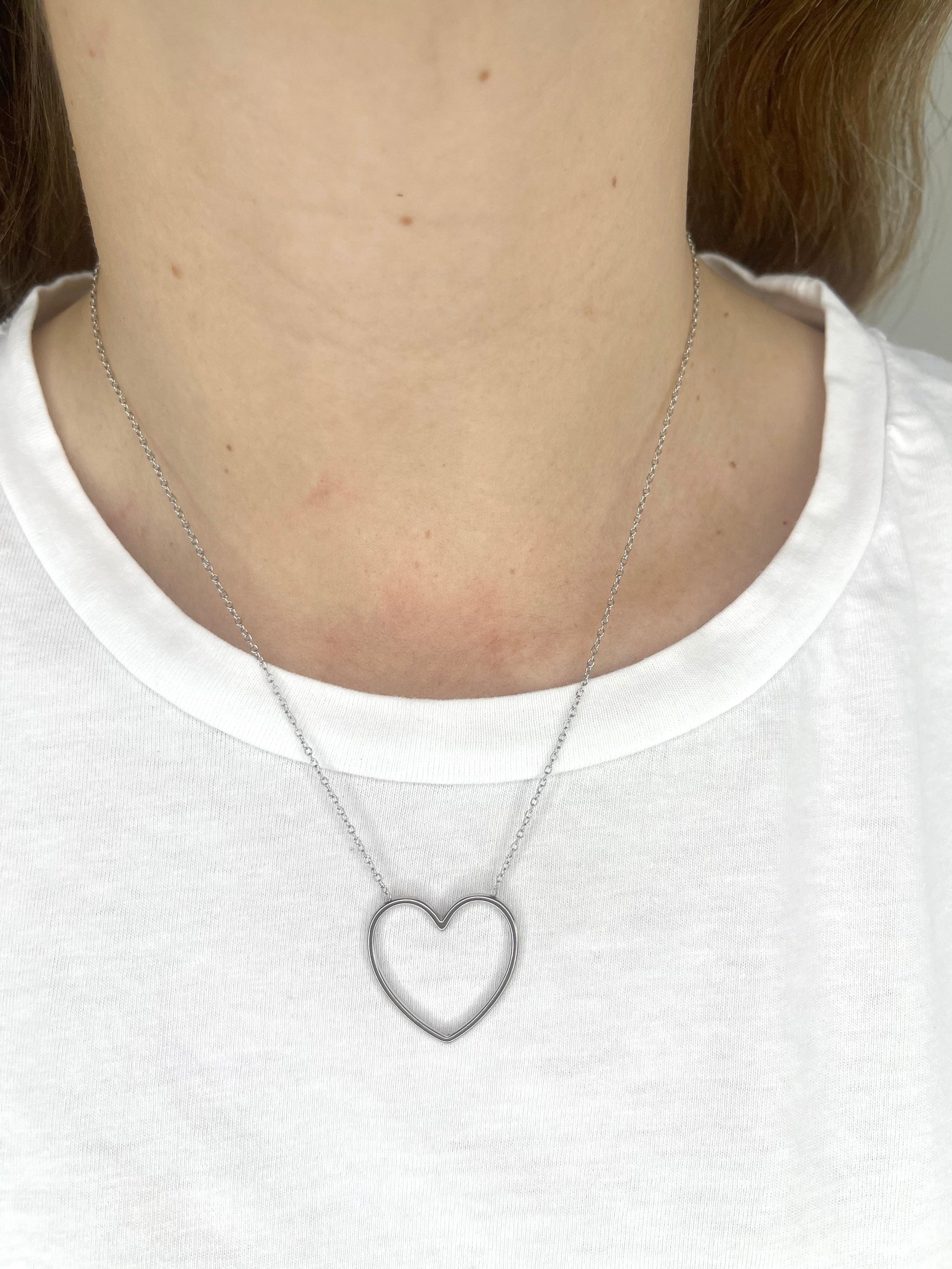 Collana minimal cuore grande