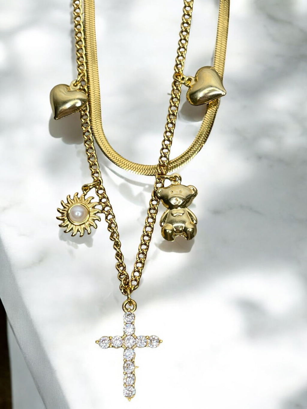 Collana snake multi charm