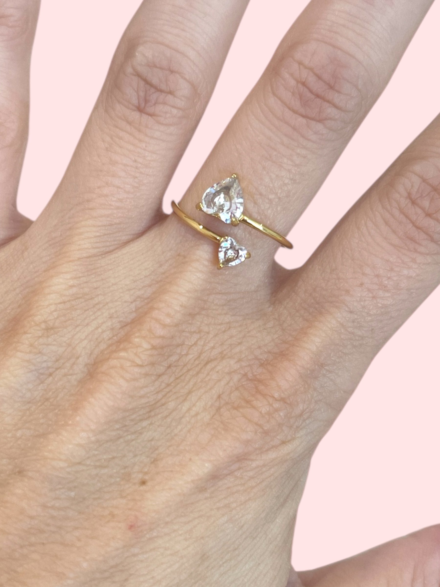 Anello bis cuori