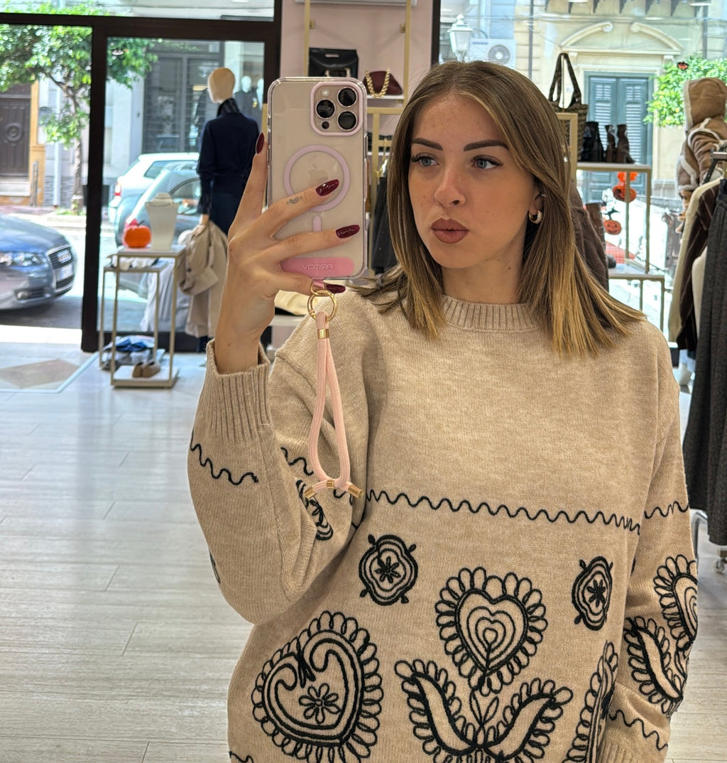 Maglioncino girocollo Ghirigori