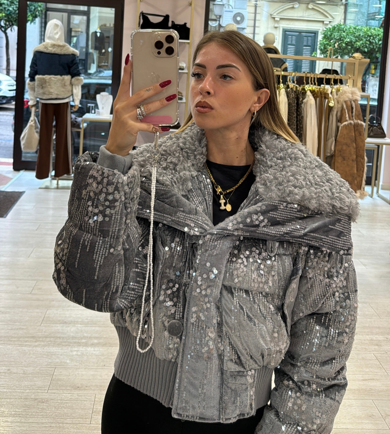 Giubbotto Paillettes