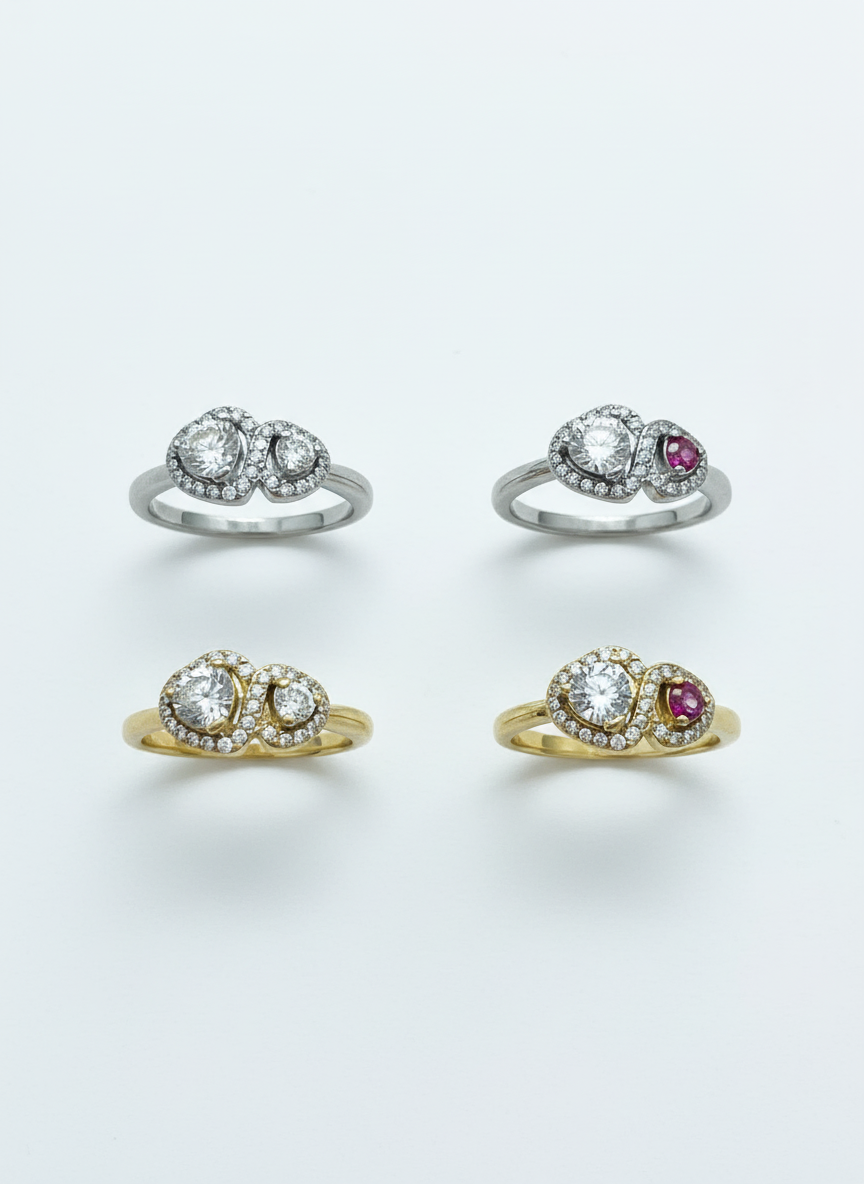 Anello cuore infinito