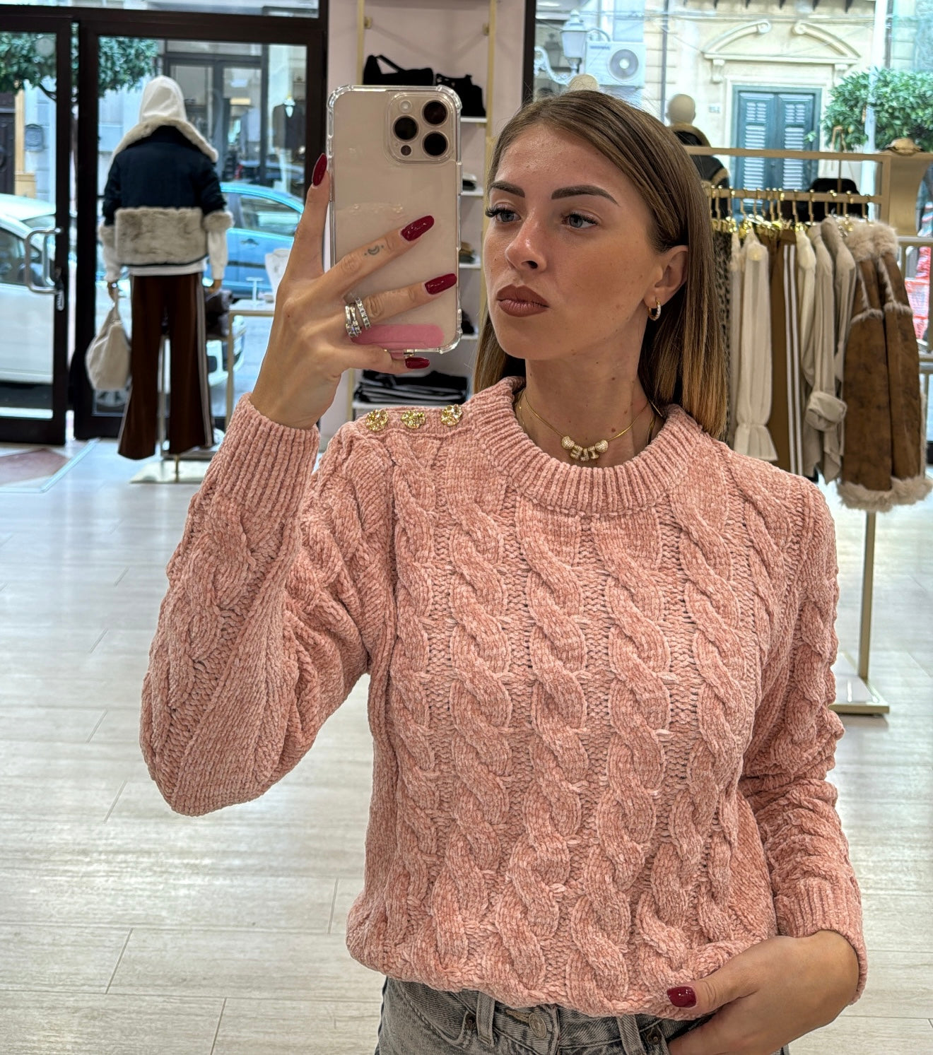 Maglione treccia