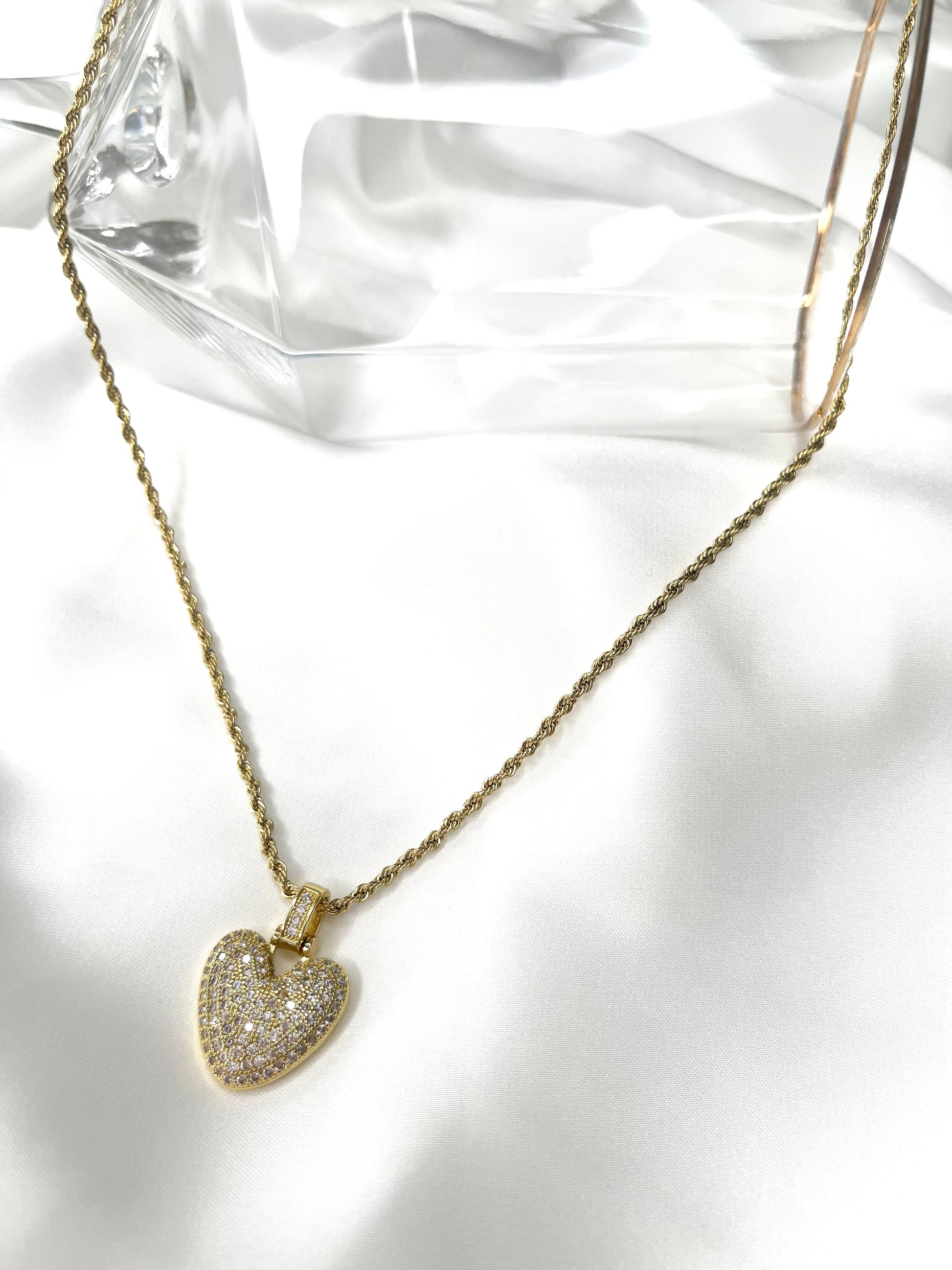 Collana cuore di diamanti