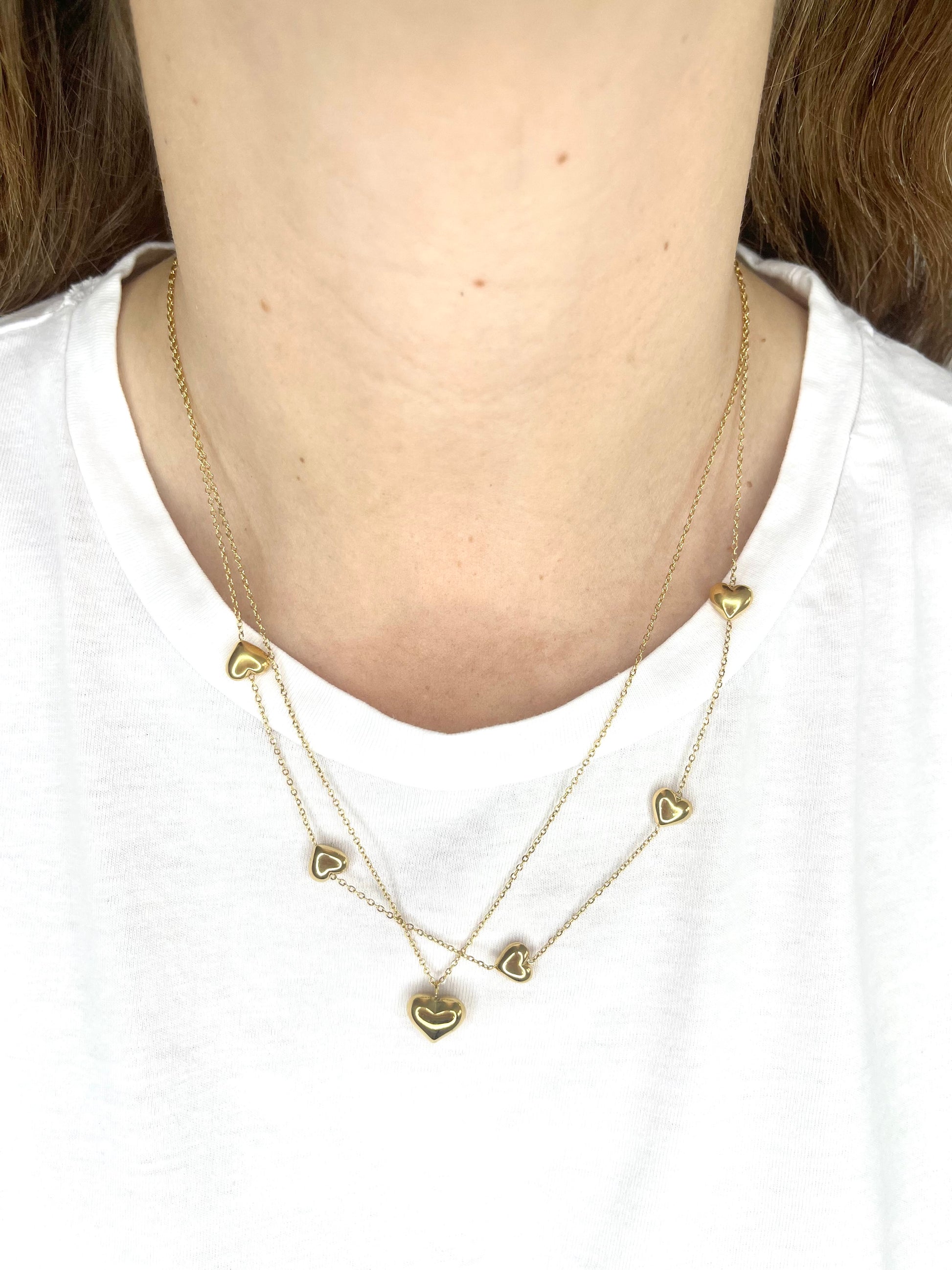 Collana cuori danzanti