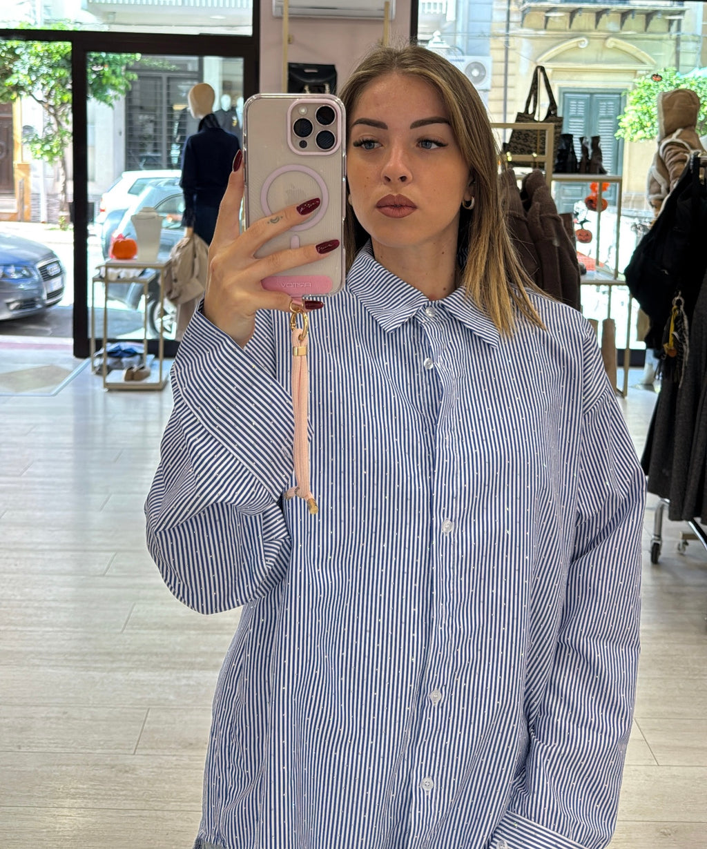 Camicia righe strass