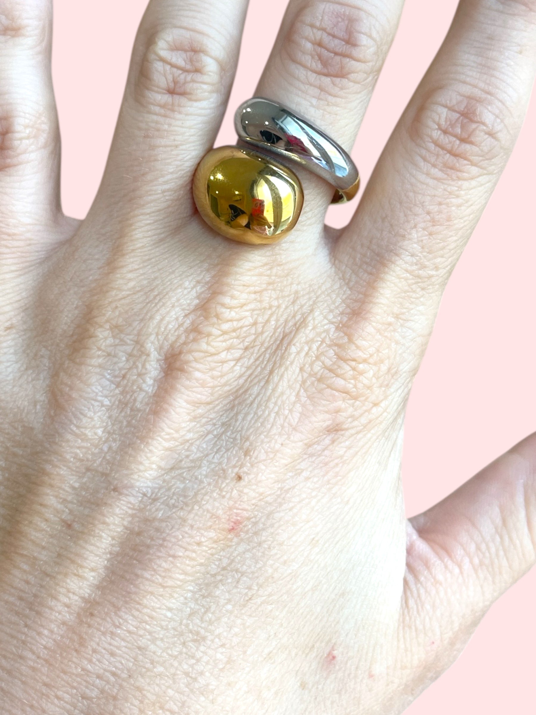 Anello bicolor