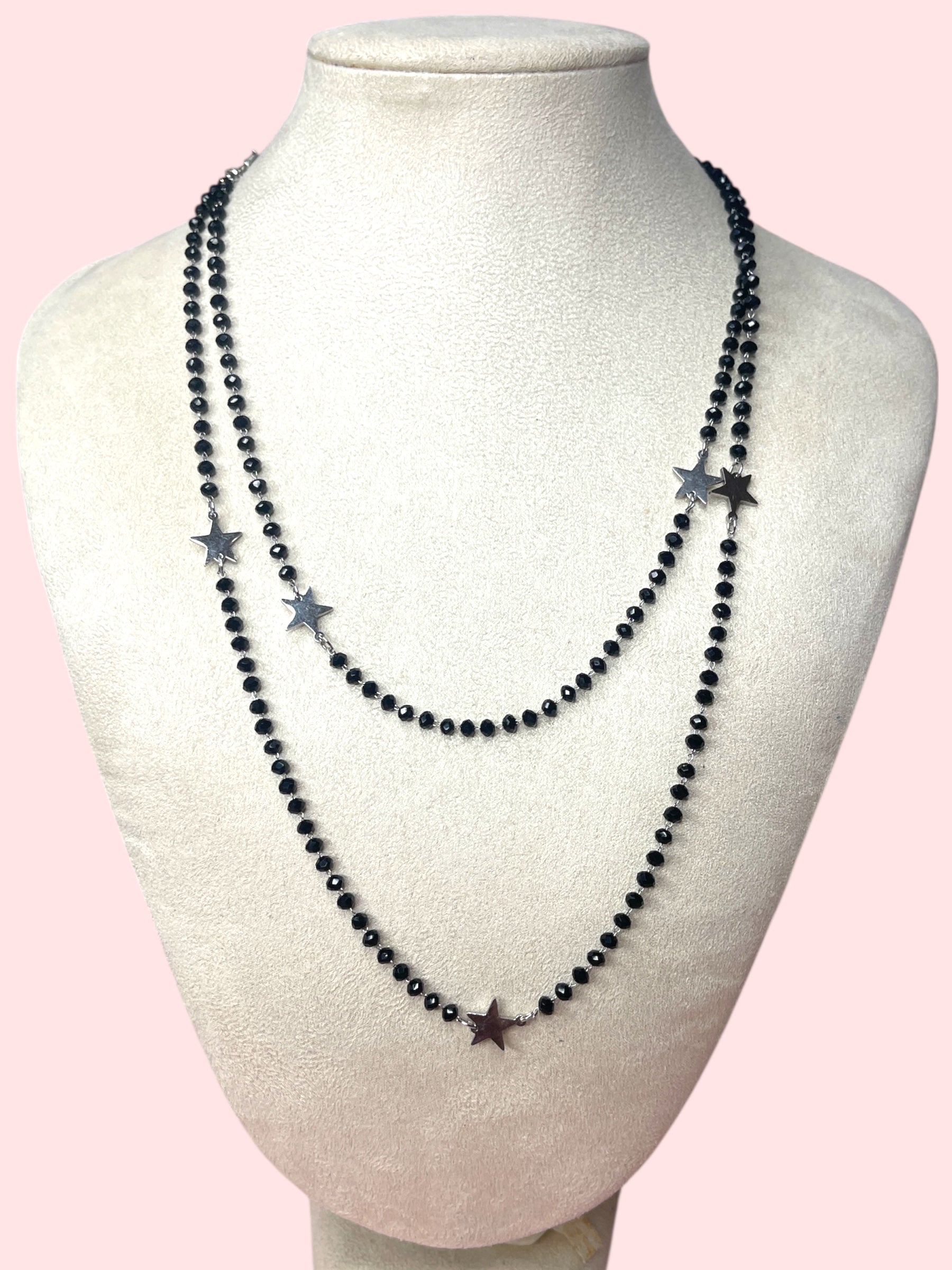 Collana doppio filo stellina