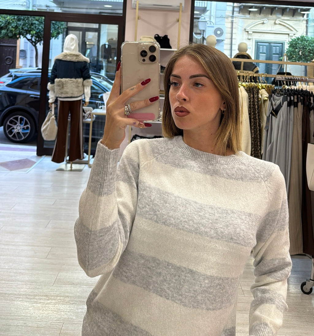 Maglioncino righe Lurex
