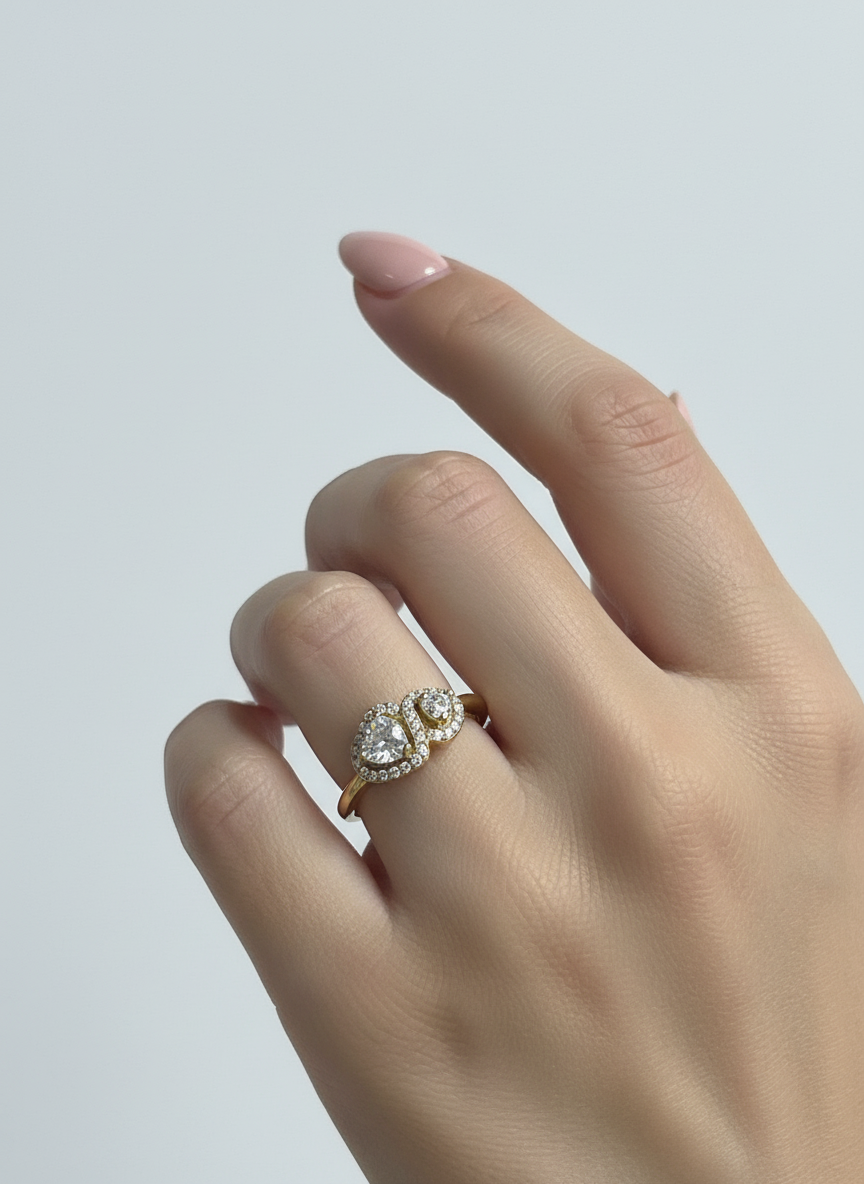 Anello cuore infinito