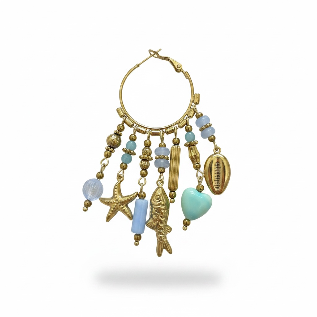 Orecchini charms marini