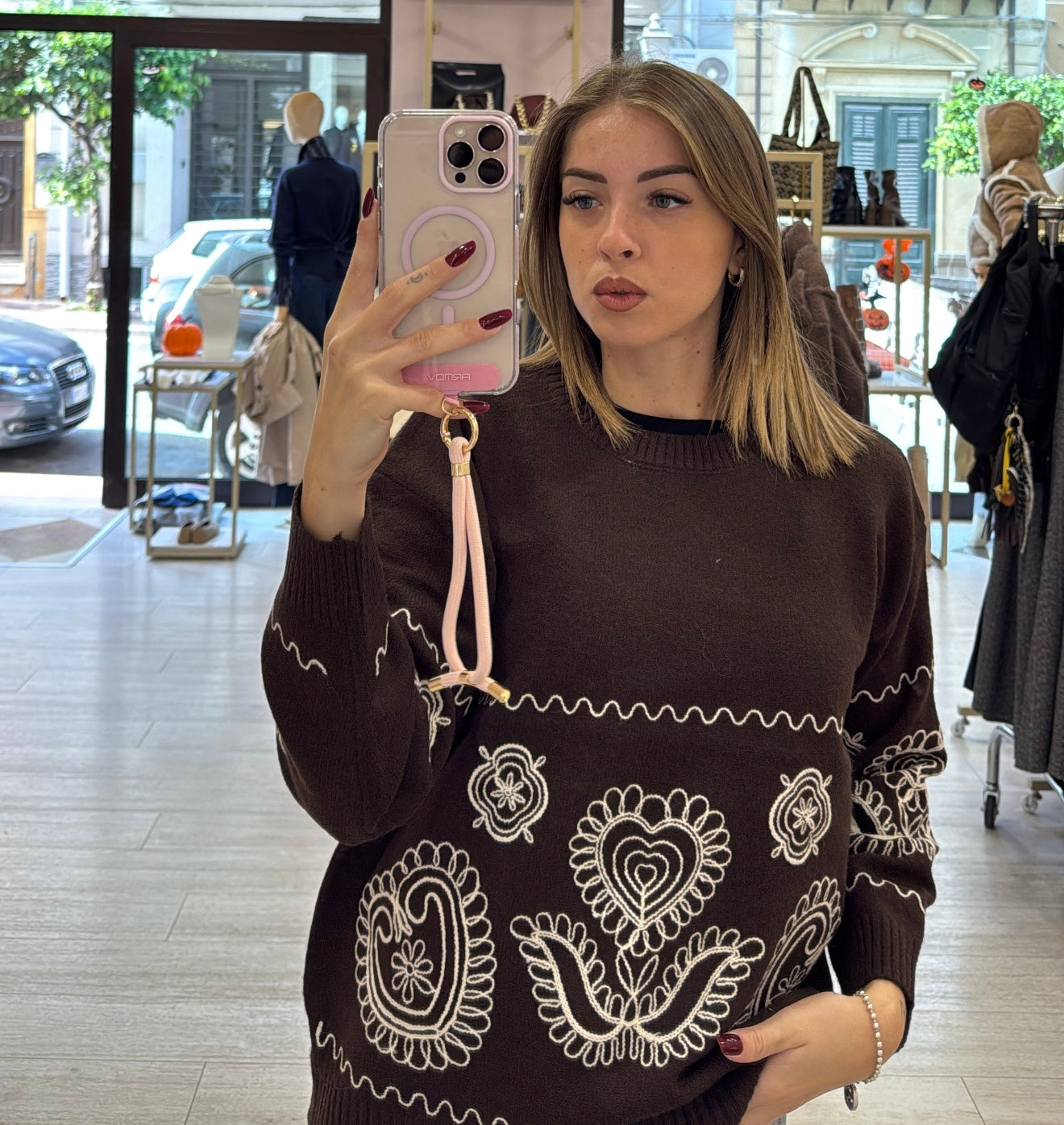 Maglioncino girocollo Ghirigori