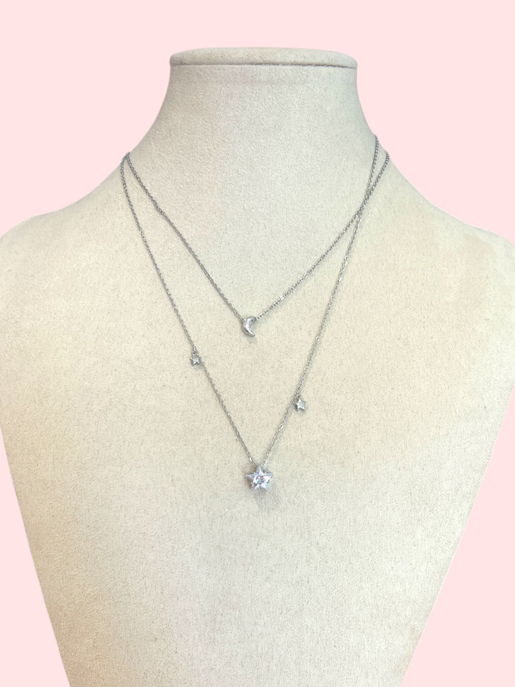 Collana bis stella luna