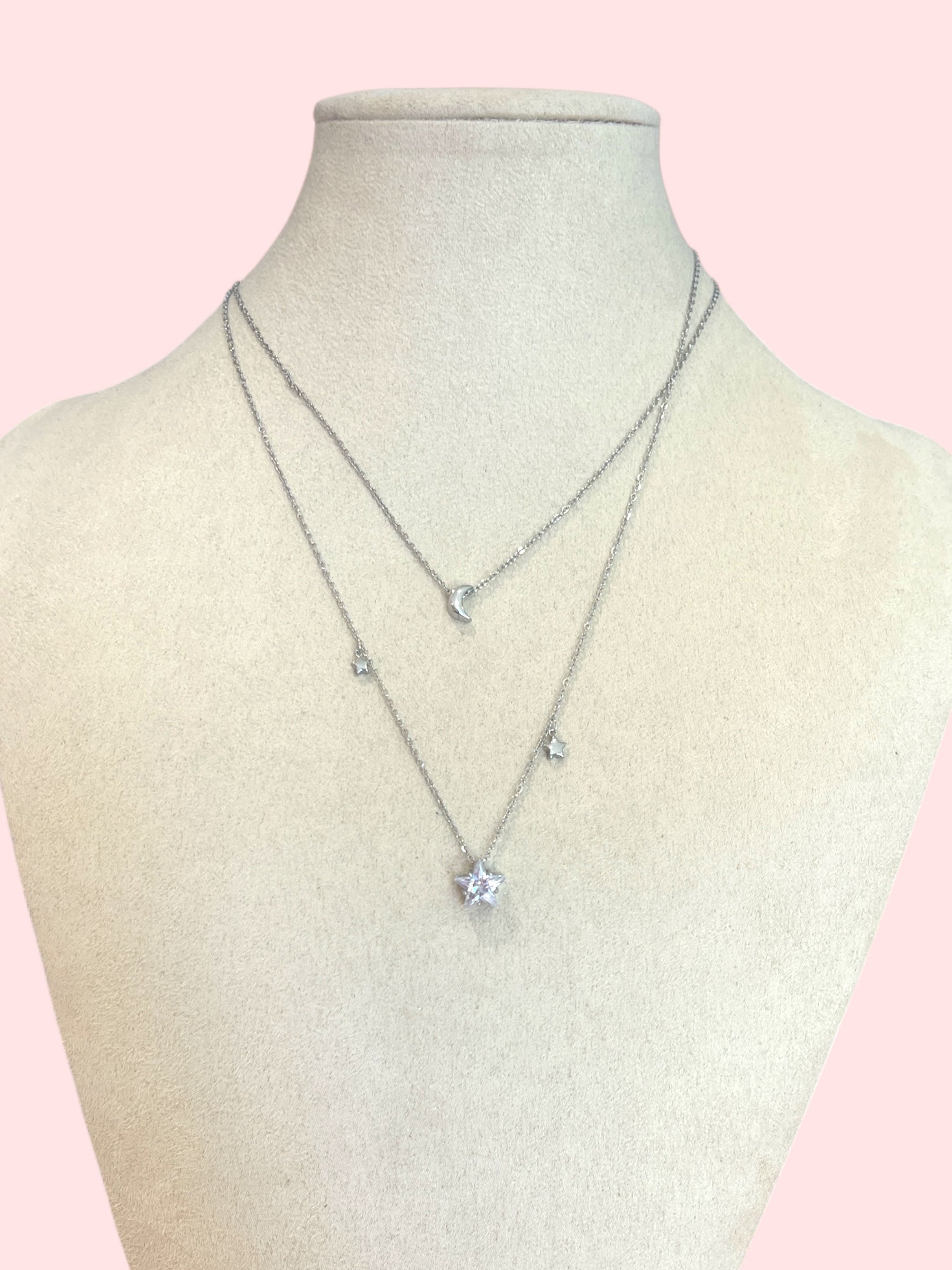 Collana bis stella luna