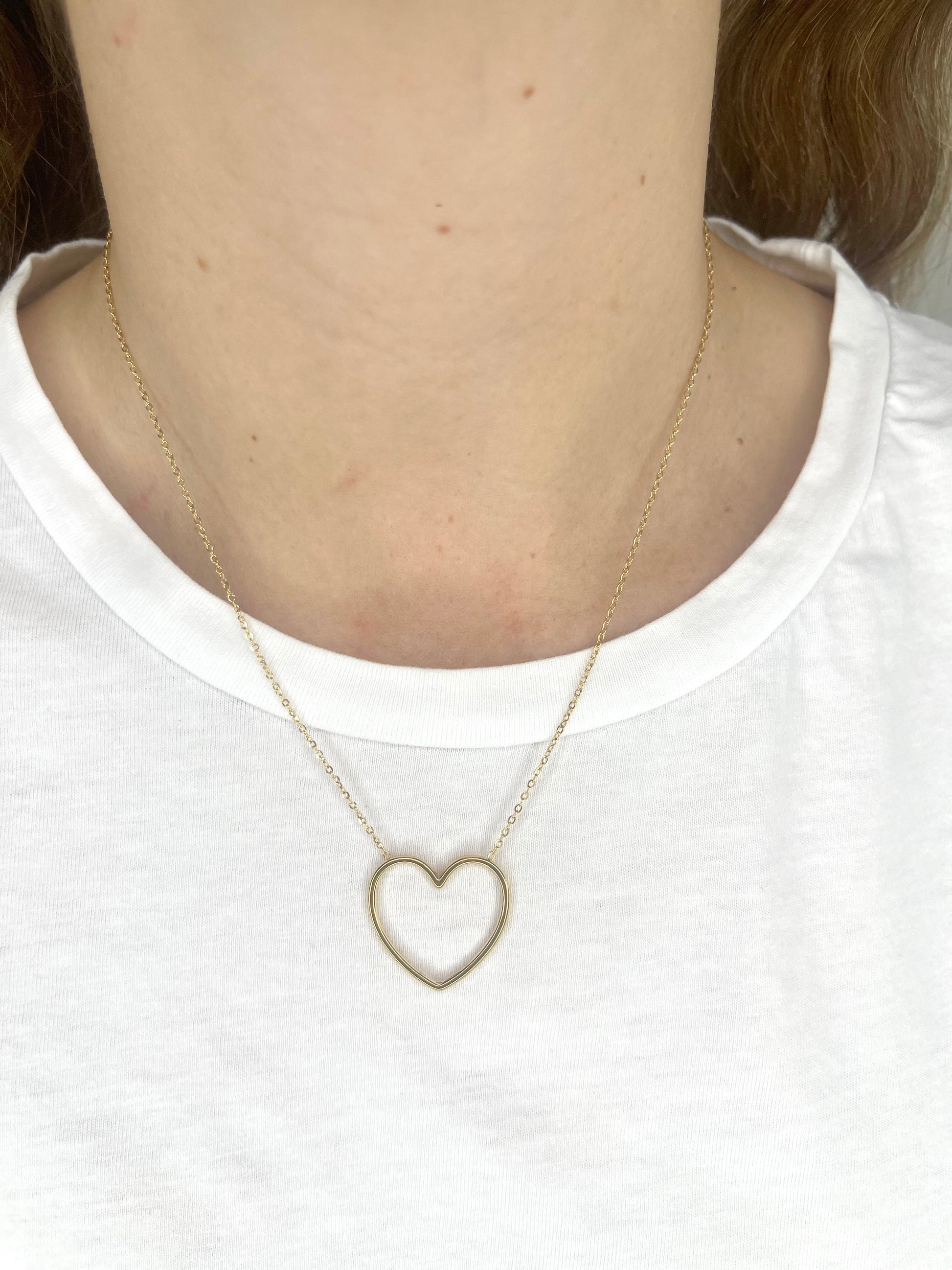 Collana minimal cuore grande