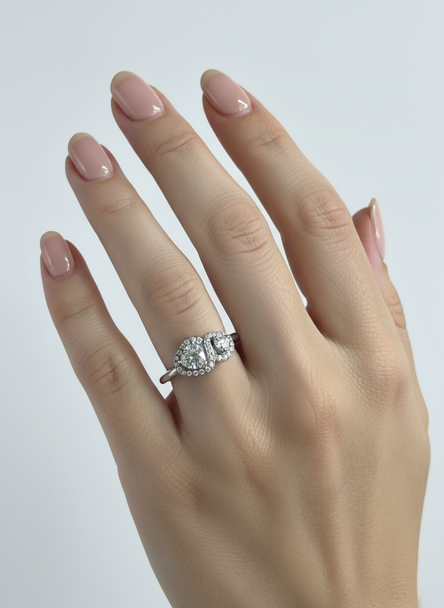 Anello cuore infinito