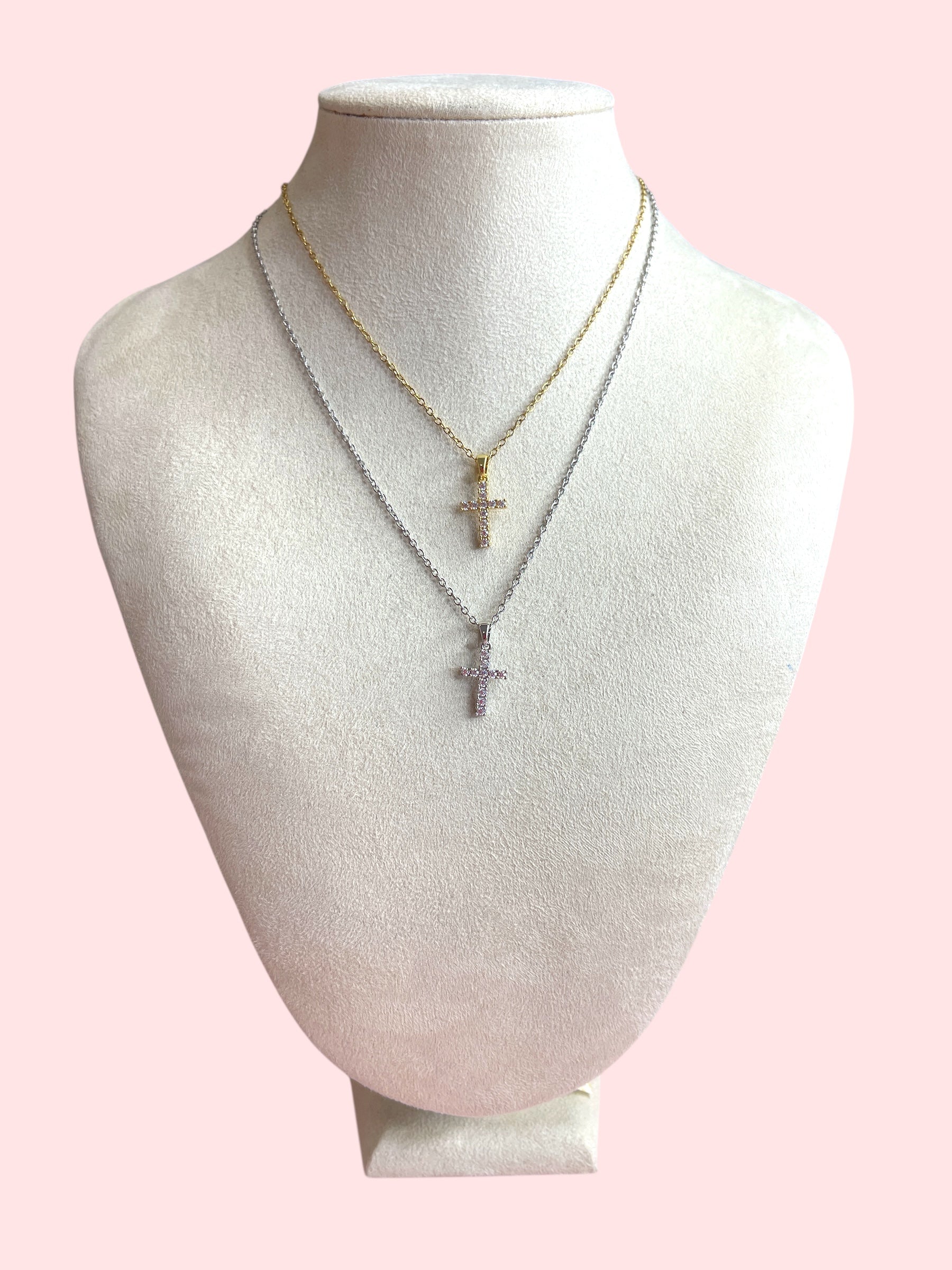 Collana croce minimal