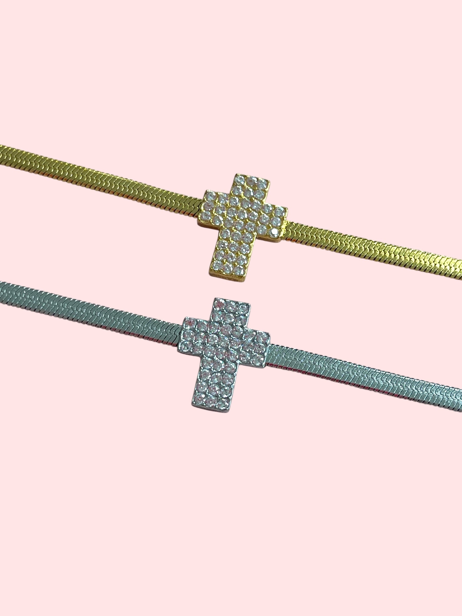 Bracciale croce luminosa
