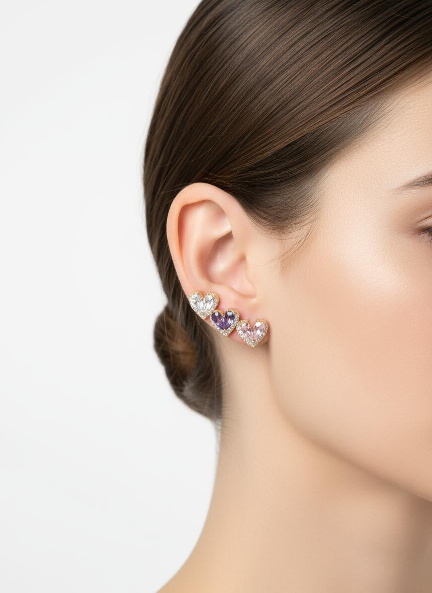 Orecchini set cuoricini