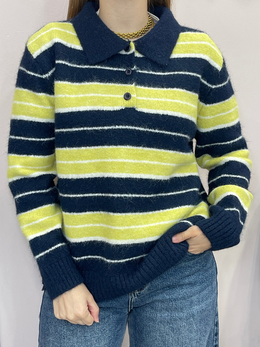 Maglioncino Polo Righe