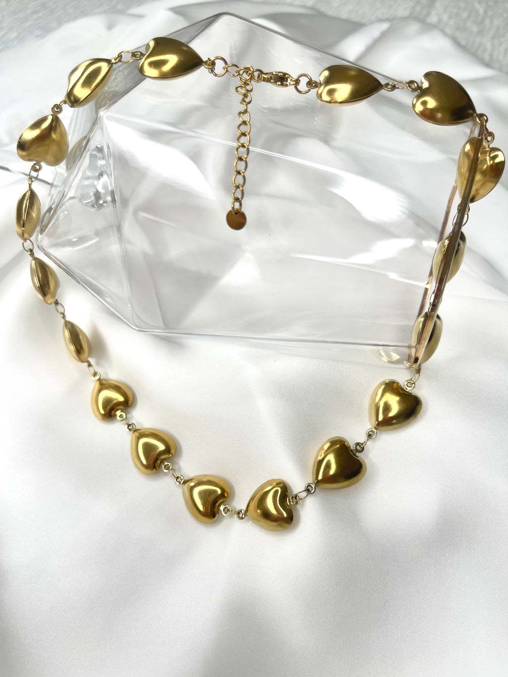 Collana cascata di cuori