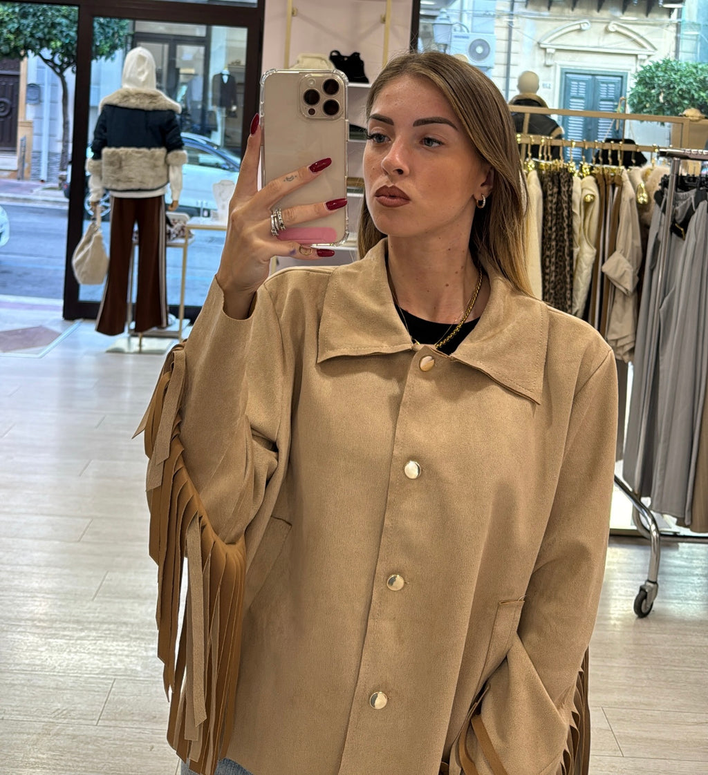 Giacca camicia Frange