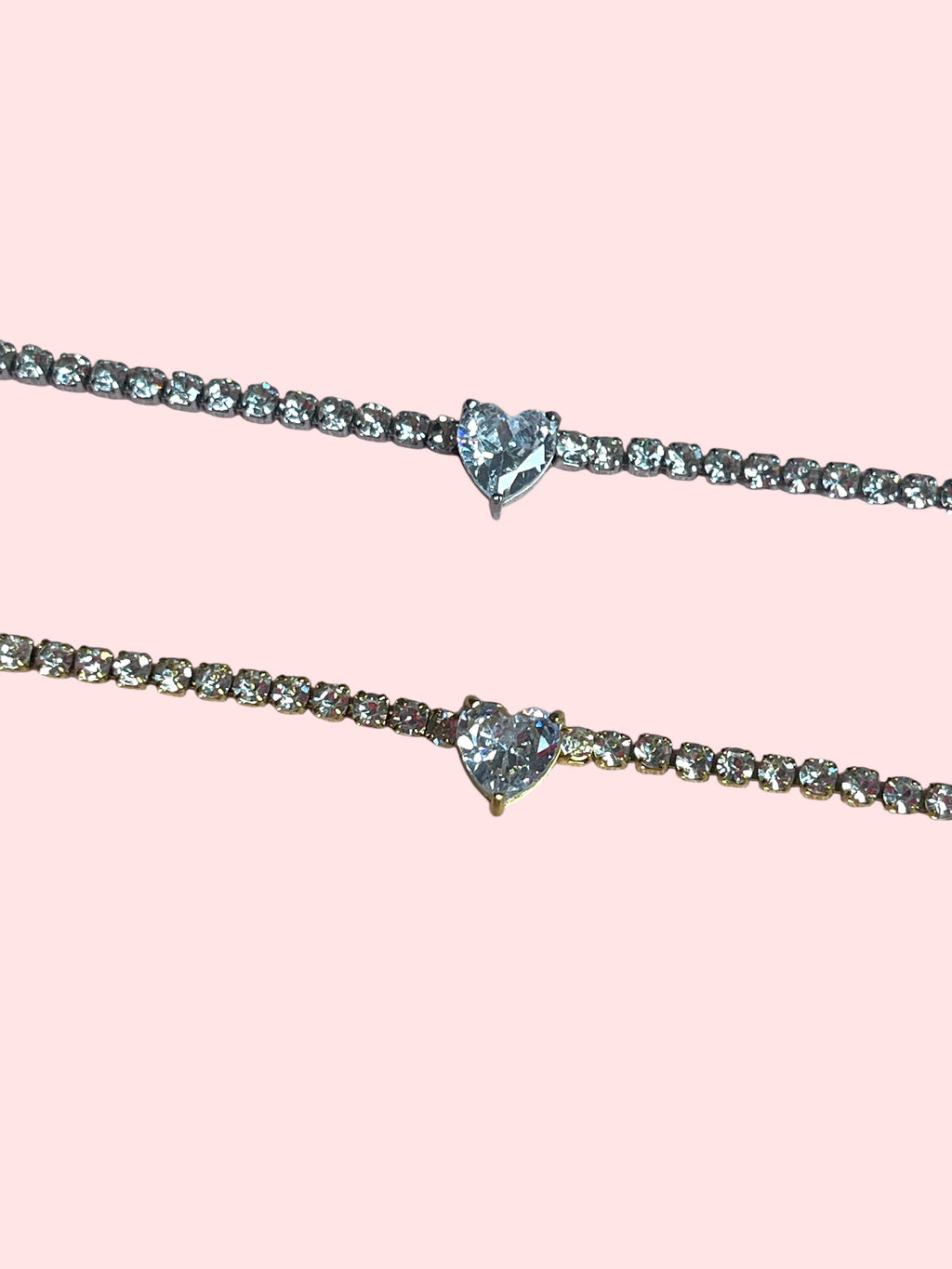 Bracciale tennis cuore