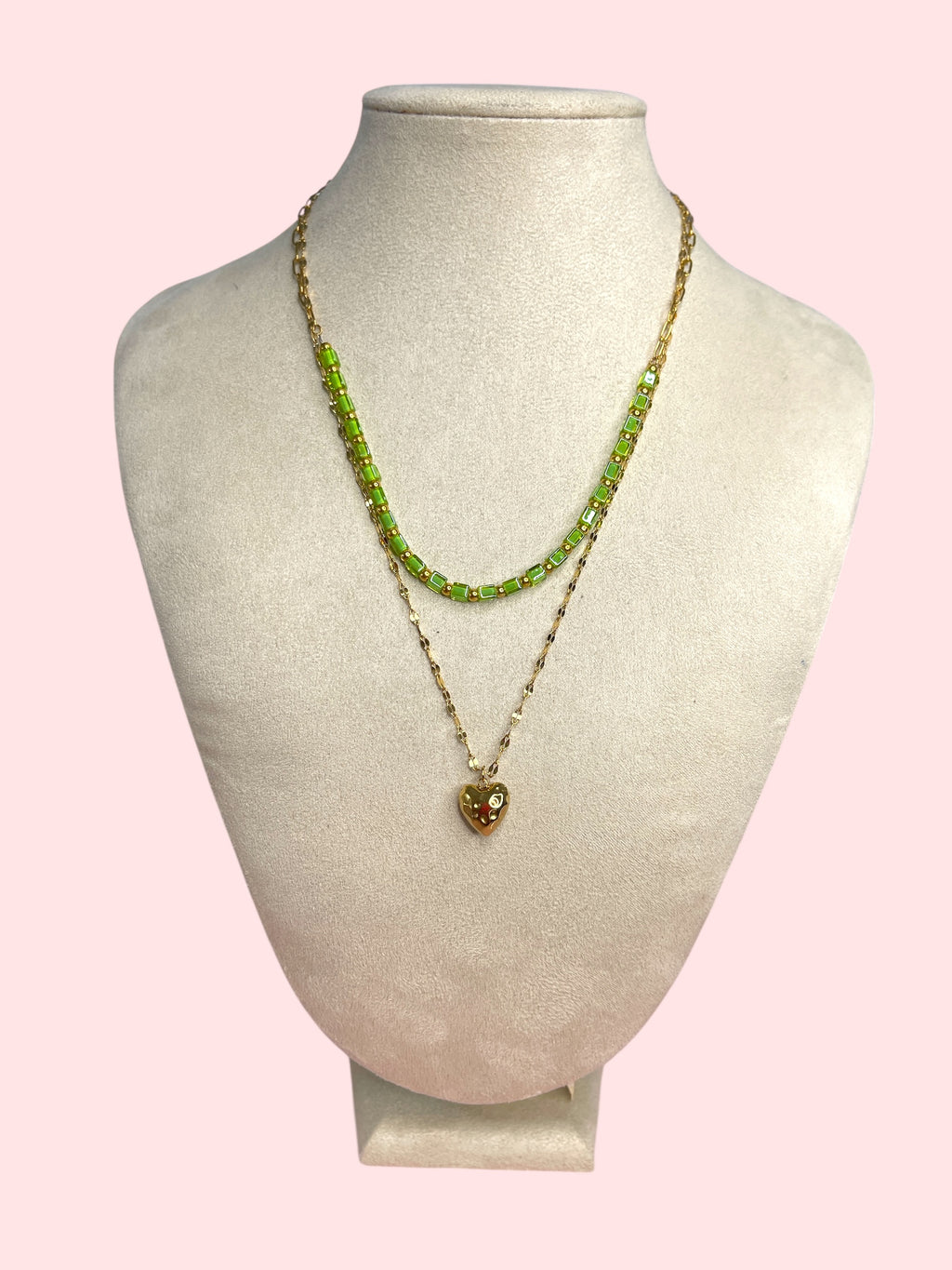 Collana bis cuore