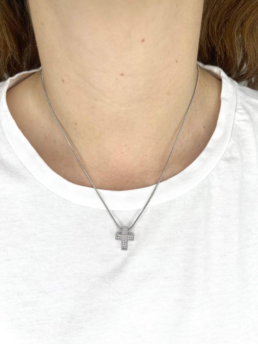 Collana croce luminosa