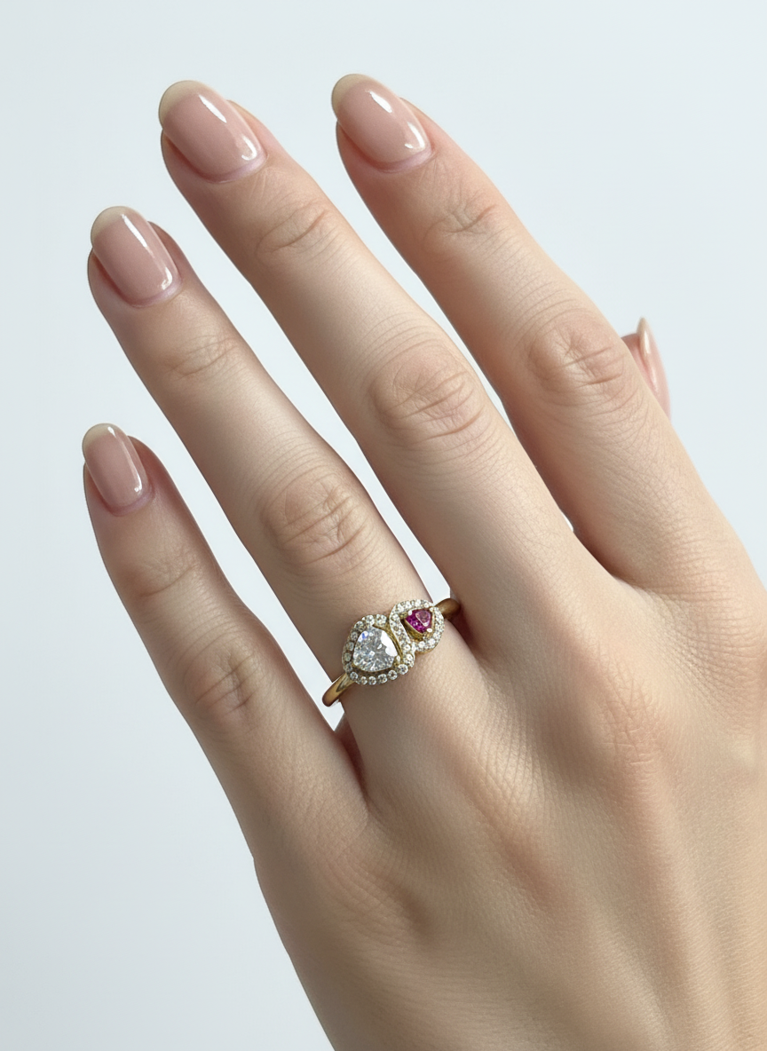 Anello cuore infinito