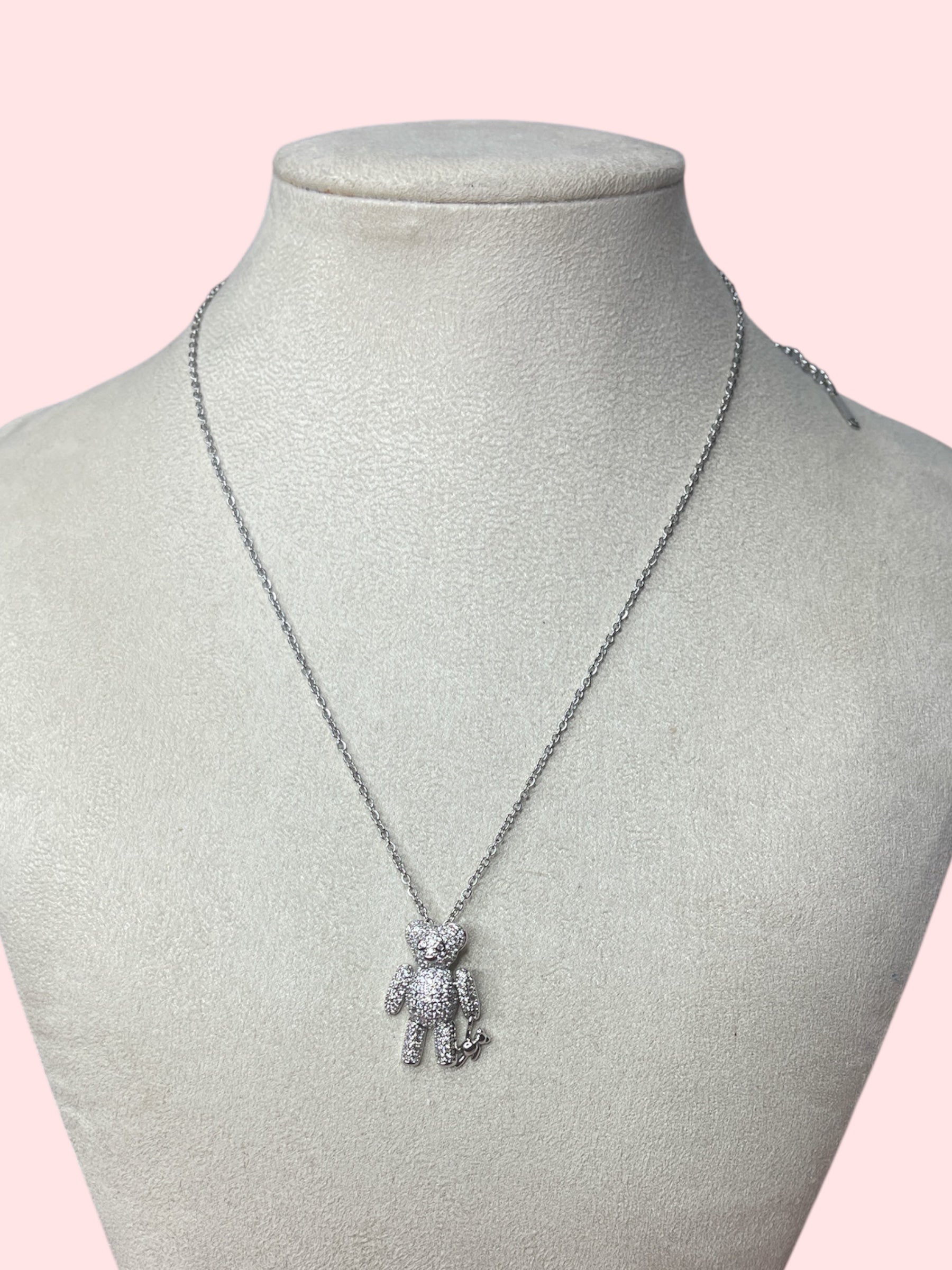 Collana orsetto strass piccolo
